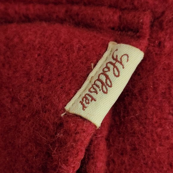 Adorable little red riding hood Hollister wool coat jacket size Large Toggle - Picture 4 of 7